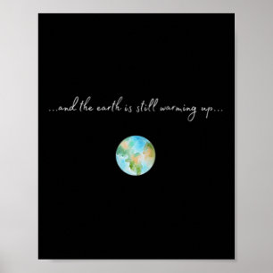 Kvinnor Och Det Värmer Upp Global Uppvärmning Poster