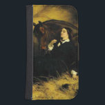 Kvinnor och häst galaxy s4 plånbok<br><div class="desc">Samsung Galaxy Wallet Case med Herr Edwin Henry Landseers oljemålning The Shrew Tamed,  eller Söt Horsebryter (1861). En elegant kvinna i svarta kläder står bredvid en vacker brun häst. En liten hund visas i bakgrunden. De sitter alla i en hö-lada. En perfekt för hästälskare och viktoriansk konst.</div>
