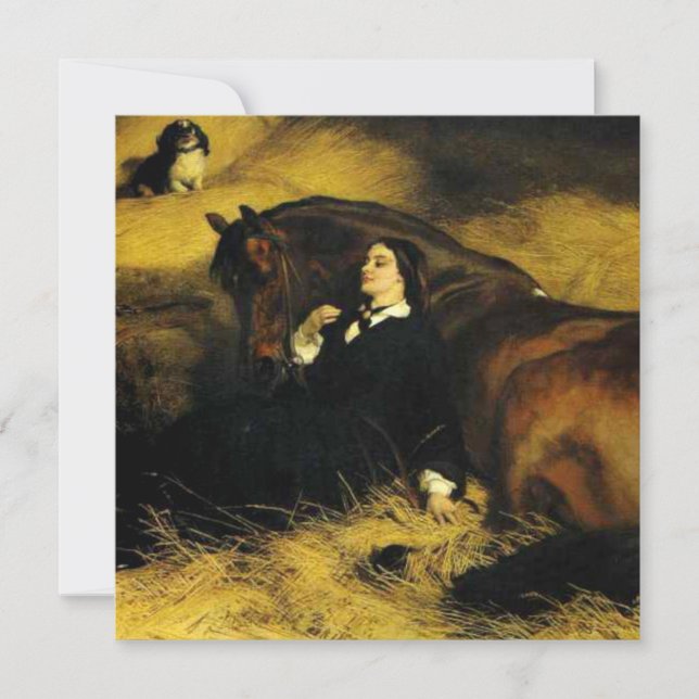 Kvinnor och häst inbjudningar (Framsida)