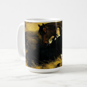 Kvinnor och häst kaffemugg