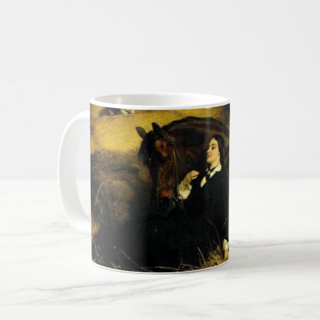 Kvinnor och häst kaffemugg (Framsida vänster)