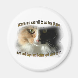 Kvinnor och katter… magnet