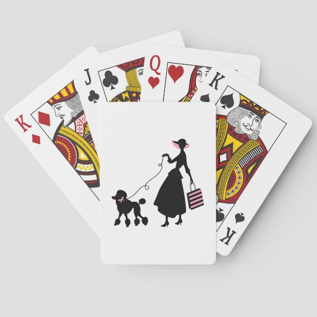 Kvinnor och Pudel Casinokort (Baksidan)