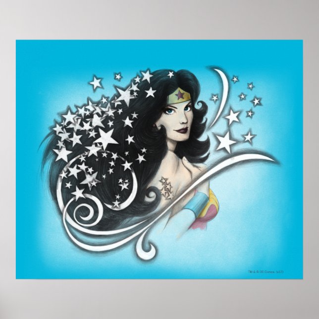  kvinnor och stjärnor poster (Framsidan)