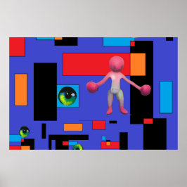 Kvinnor oftare än inte surrealism poster