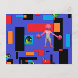 Kvinnor oftare än inte surrealism vykort