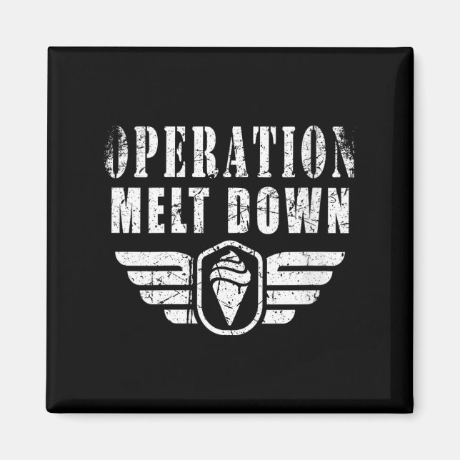 Kvinnor Operation Smält Ner Glass Roliga Citat Magnet (Framsidan)