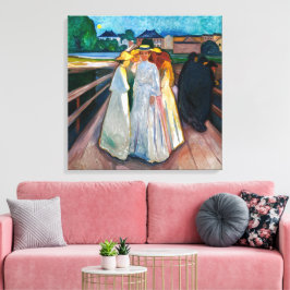 Kvinnor på bron | Edvard Munch | Canvastryck