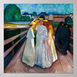 Kvinnor på bron | Edvard Munch | Poster