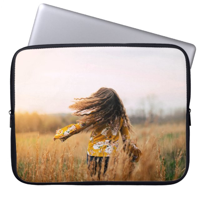 Kvinnor på dagtid i fält laptop fodral (Framsidan)