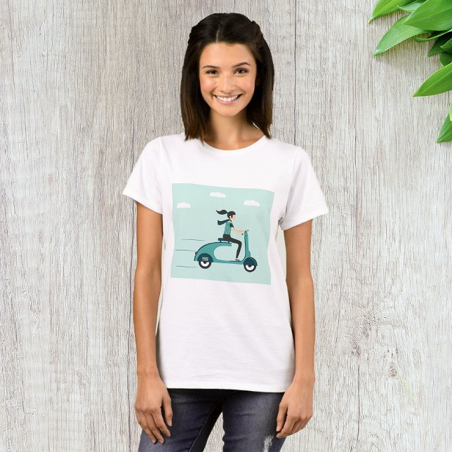 Kvinnor på en skottfot t shirt (Skapare uppladdad)