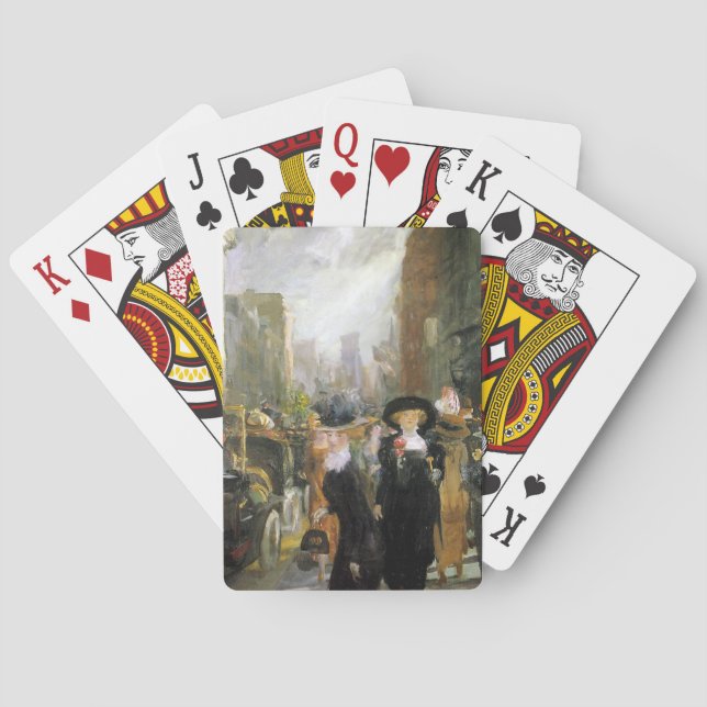 Kvinnor på Femte Avenue (New York City, USA) (NYC) Casinokort (Baksidan)