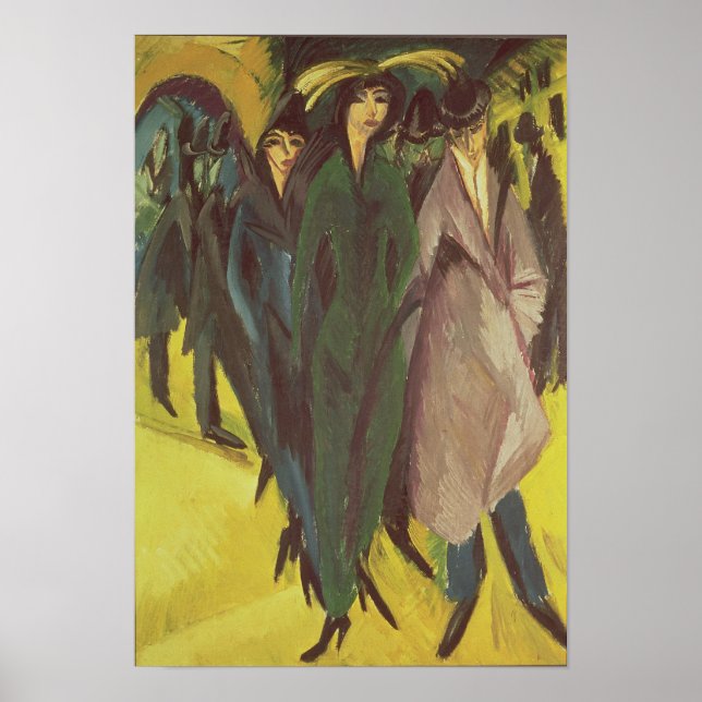 Kvinnor på gatan, 1915 poster (Framsidan)