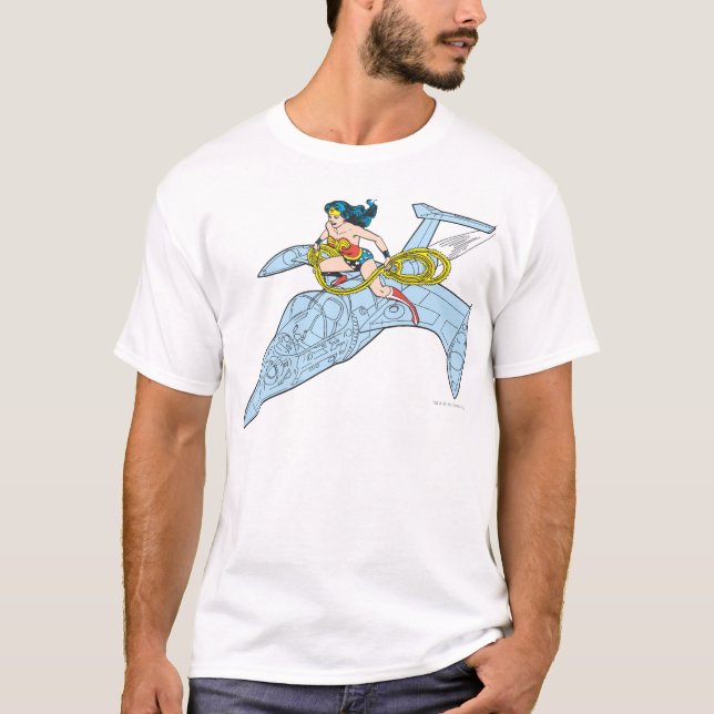  kvinnor på rymdskepp t-shirt (Framsida)
