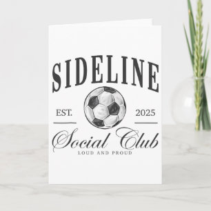 Kvinnor på sidan Social Klubb Fotboll Mamma Spel D Kort