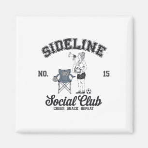Kvinnor på sidan Social Klubb Fotbollsmamma Matchd Magnet