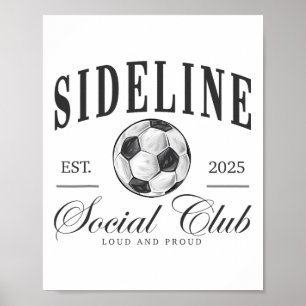 Kvinnor på sidorna Social Klubb Fotboll Mamma Spel Poster