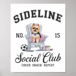 Kvinnor på sidorna Social klubb Fotbollsmamma Matc Poster