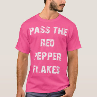 Kvinnor passerar rödpepparflingor t shirt