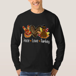 Kvinnor Peace kärlek kalkonpumpare (exkl. kalkon) T Shirt