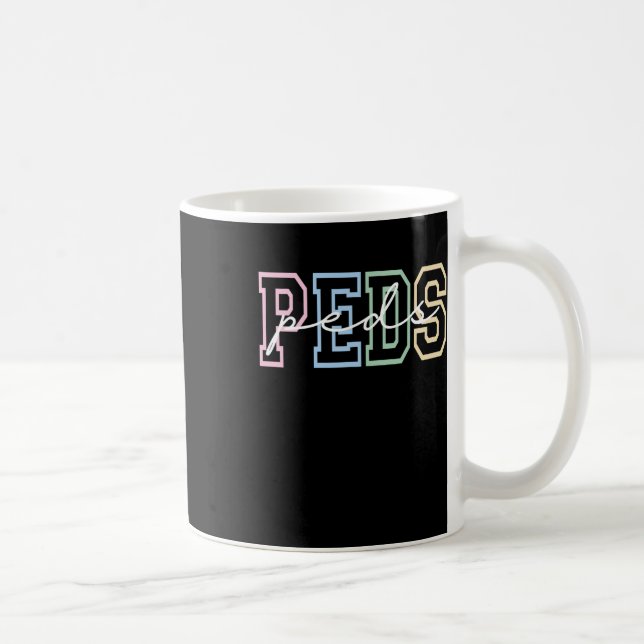 Kvinnor Peds Clic Nurse Pediatriska Professionelle Kaffemugg (Höger)