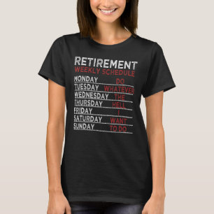 Kvinnor Pension Veckoschema 2 T Shirt