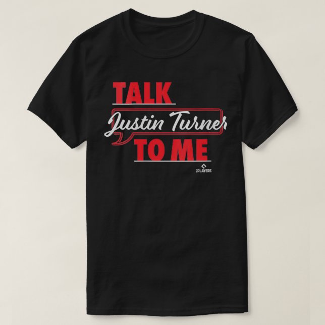 Kvinnor pratar med mig Justin Turner VNeck T Shirt (Design framsida)