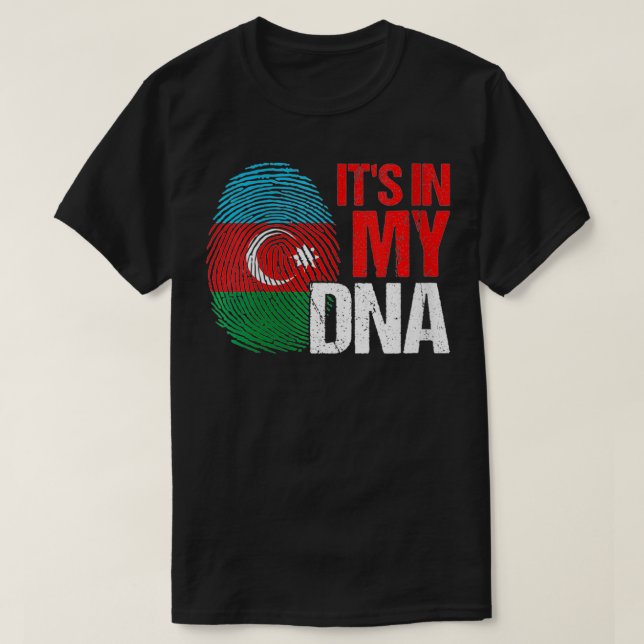 Kvinnor proud Azerbajdzjani Det är i min DNA-Azerb T Shirt (Design framsida)