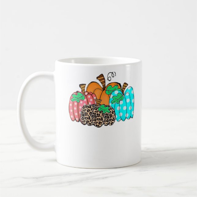 Kvinnor Pumpa Leopardtryck Grafisk Det Är Höst Y’ Kaffemugg (Vänster)