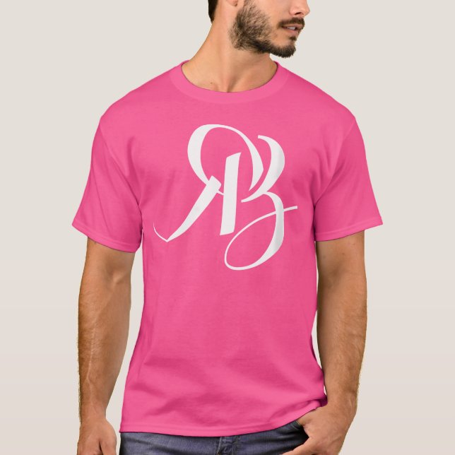 Kvinnor R B Initialer T Shirt (Framsida)