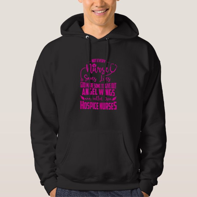 KVINNOR REGISTRERADE Hospice Nurse 2 Hoodie (Framsida)