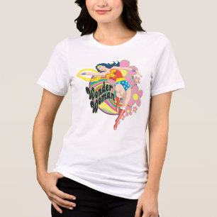 kvinnor, Retro Flowers Tee