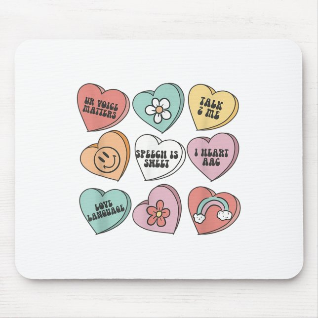 Kvinnor Retro Tal terapi Valentine Heart Candy S Musmatta (Framsidan)