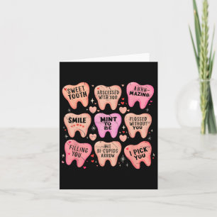 Kvinnor Retro Tandvård Tand Valentine Godis Tandhy Kort
