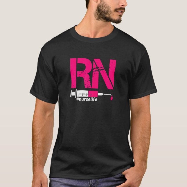 KVINNOR Rn Nursing School Studenten Nursing Assist T Shirt (Framsida)