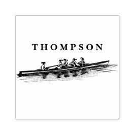 Kvinnor Rodd Roddare Besättningsteam Vattensport Stämpel