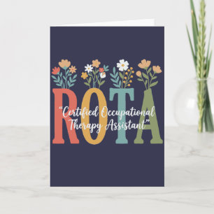 kvinnor rolig blommig COTA certifierad arbetsterap Kort