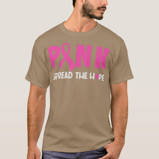 Kvinnor Rosa Ribbon sprider hoppet om bröstcancer T Shirt