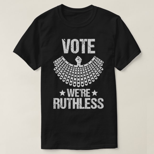 Kvinnor röstar Vi är hänsynslösa kvinnor, feminist T Shirt (Design framsida)