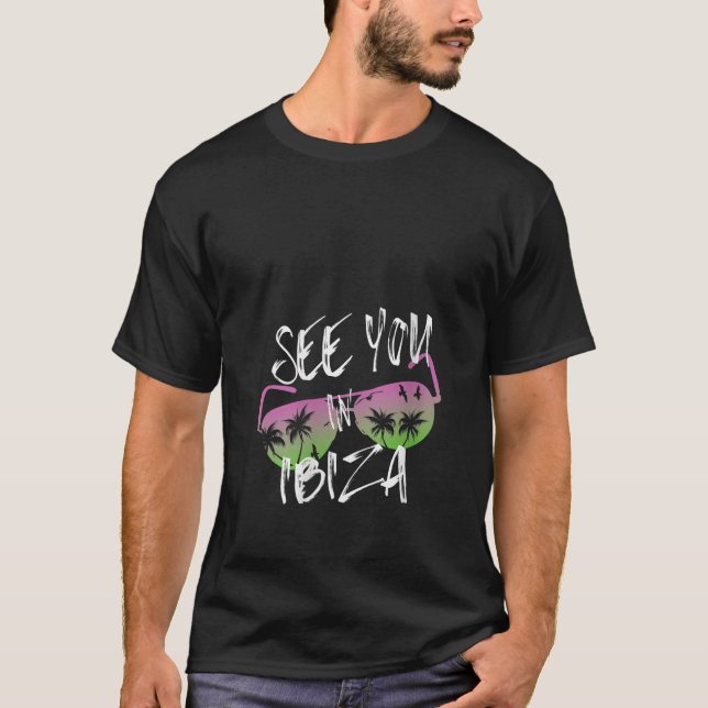 Kvinnor ser dig på Ibiza Balearerna Spanien Vac T Shirt (Framsida)