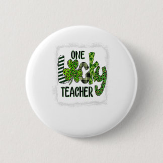 Kvinnor Shamrock One Lucky Teacher St Patrick Knapp