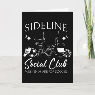 Kvinnor Sideline Social Club Fotbollsmamma Spel Da Kort