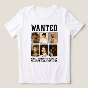 KVINNOR SJÄLVT GÖR HISTORIA T SHIRT