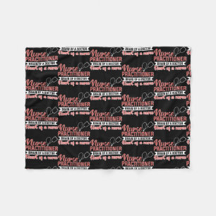 Kvinnor Sjuksköterska Brain från doktor Heart Fleecefilt