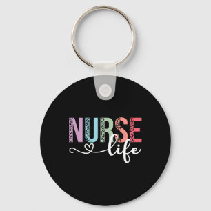 Kvinnor Sjuksköterska Life Rn lpn Cna Leopard Nurs Nyckelring