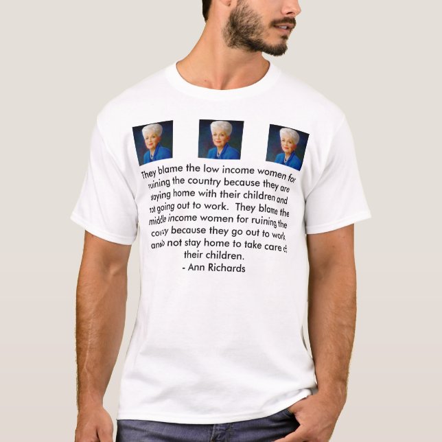 Kvinnor ska klandra! tee shirt (Framsida)