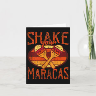 Kvinnor skakar om Maracas-skirt Cinco De Mayo Gift Kort