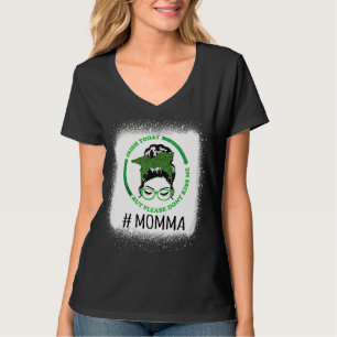 Kvinnor Skull Messy Bun Irish idag, men snälla, gö T Shirt