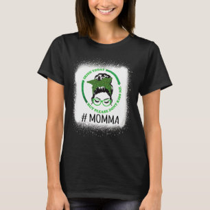 Kvinnor Skull Messy Bun Irish idag, men snälla, gö T Shirt