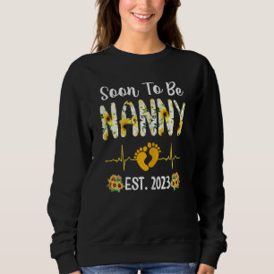 Kvinnor snart till barnsköterska 2023 Solrosnybarn T Shirt